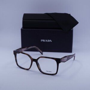 Prada PRB03V 23A1O1 Square Eyeglasses - Havana Muave 54mm